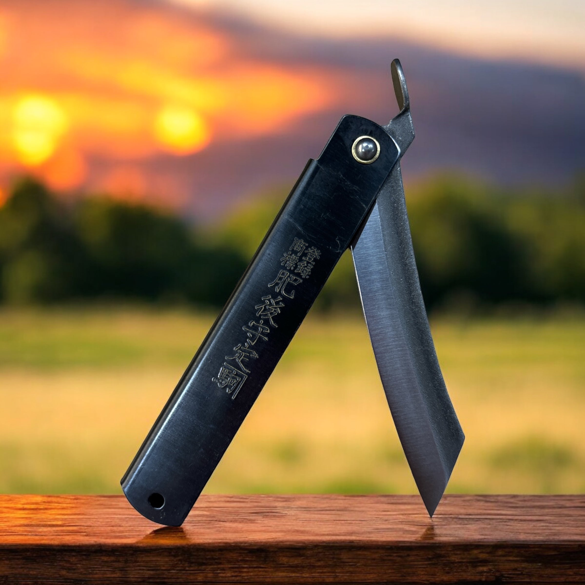 Zenkou Higonokami - Large Black / Carbon Steel – Setamono Japanese