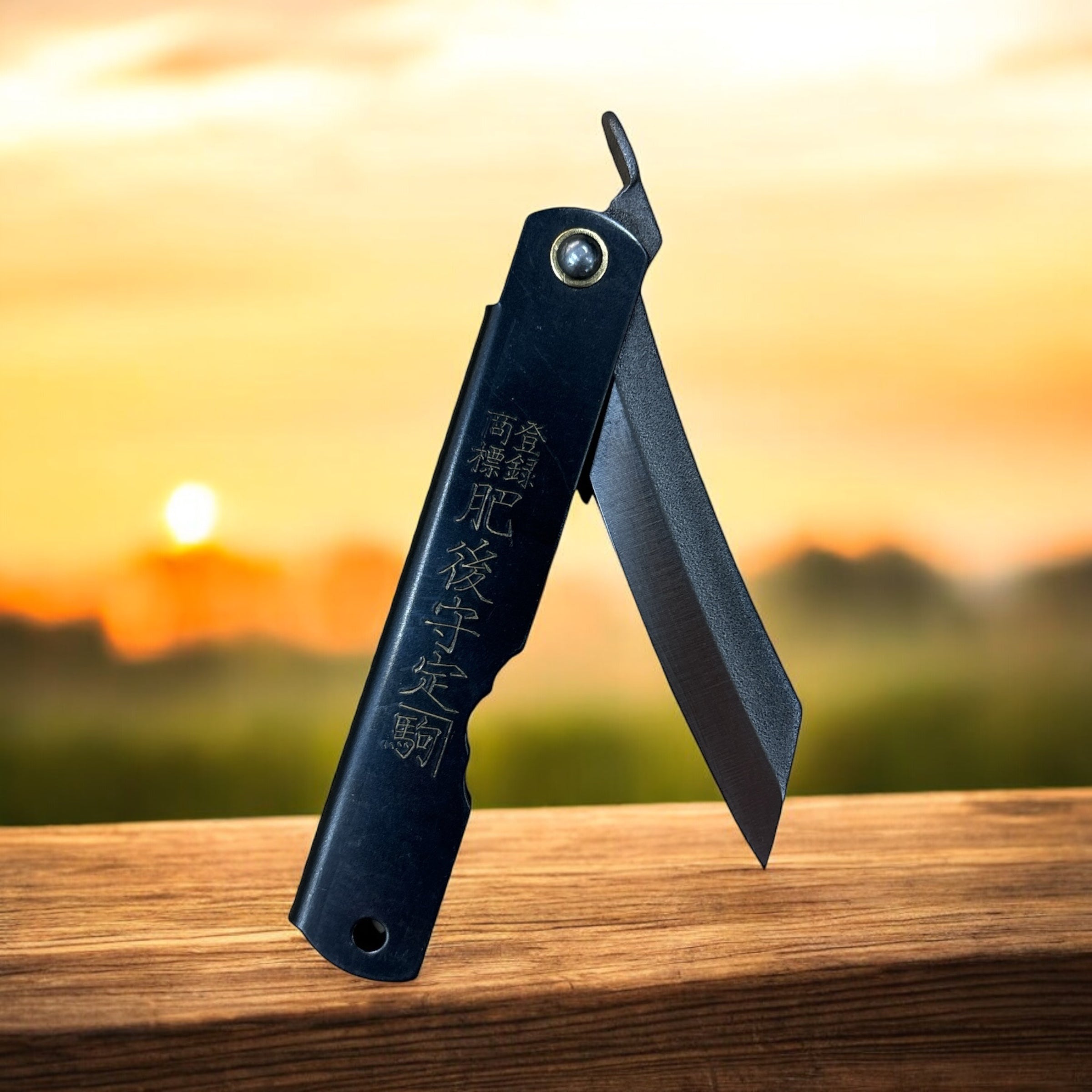 Zenkou Higonokami - Medium Black / Carbon Steel – Setamono