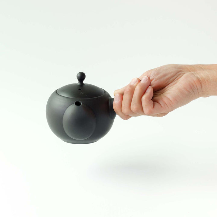 Jinsui Tokoname Kyusu Teapot & Tea Cup Set - Black