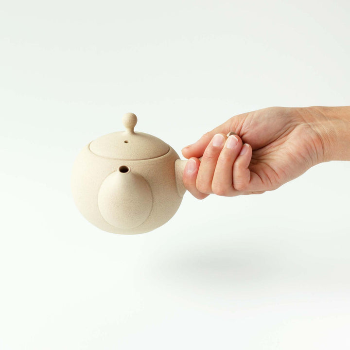 Jinsui Tokoname Kyusu Teapot & Tea Cup Set - Ivory