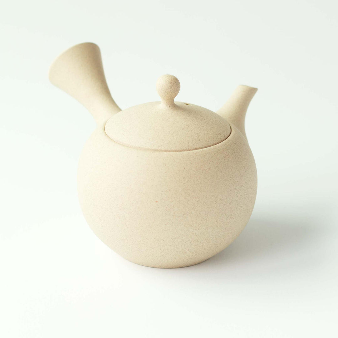 Jinsui Tokoname Kyusu Teapot & Tea Cup Set - Ivory