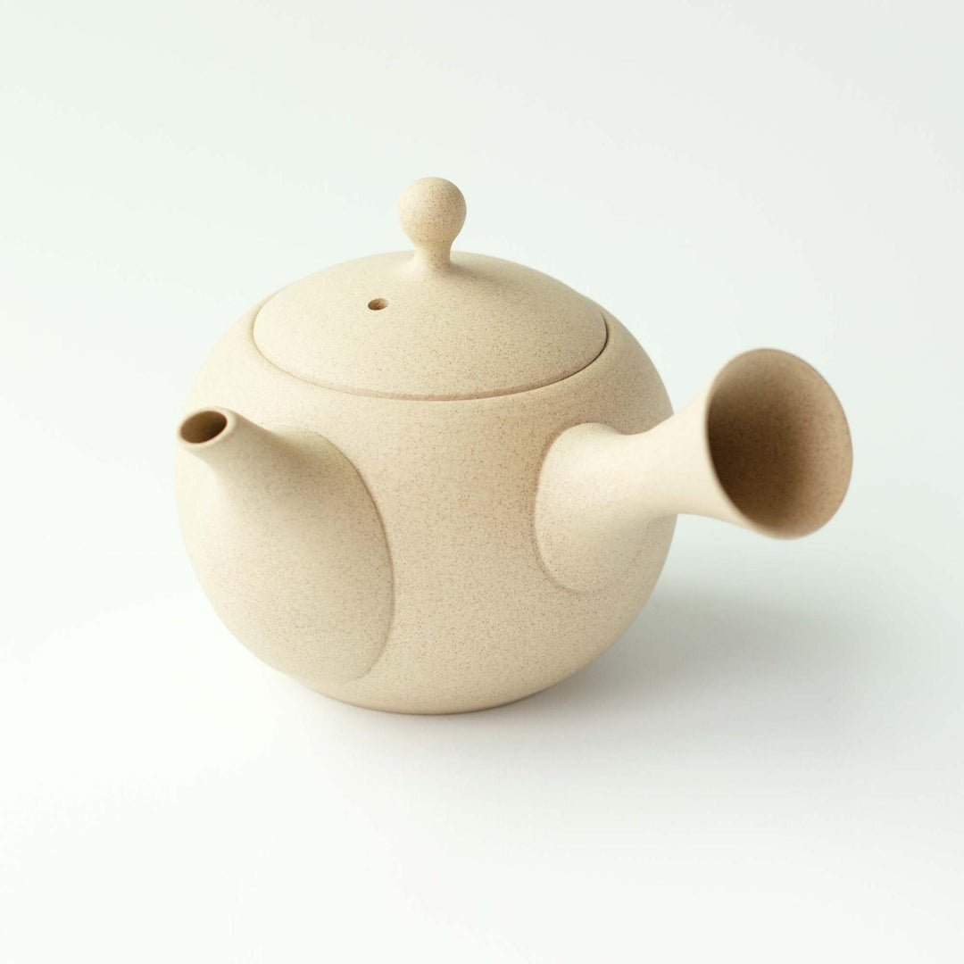 Jinsui Tokoname Kyusu Teapot & Tea Cup Set - Ivory