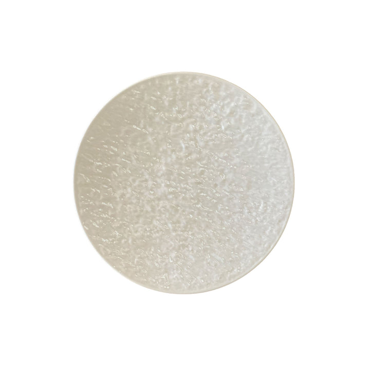 White Textured Plate - Large (Sample)