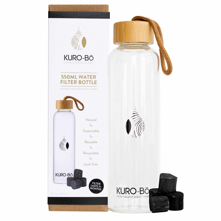 KURO-Bō Charcoal Water Filter Bottle - 550ml