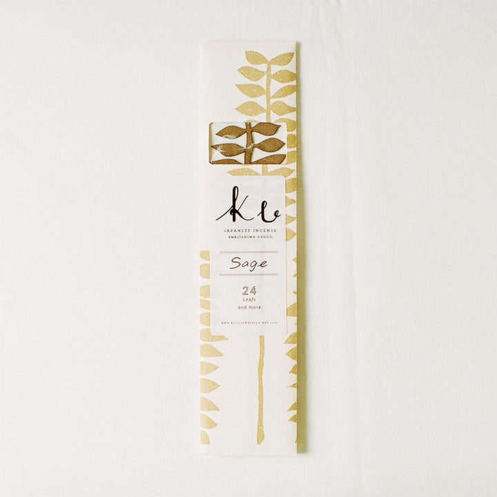 Ku Washi Incense - Sage / 24 Leafs