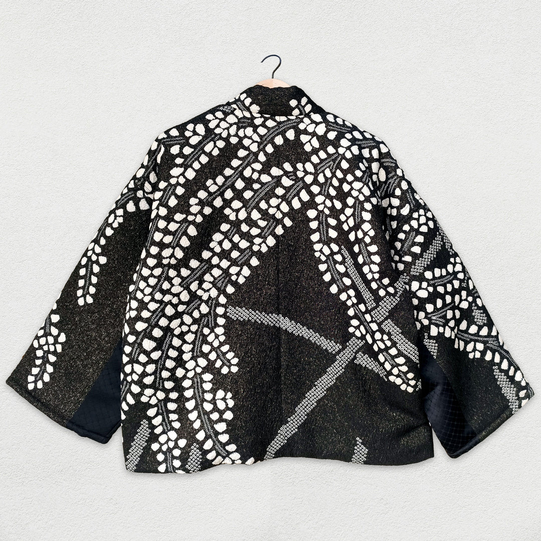 MOTHER JAPAN - Handmade Black Quilted Kimono Jacket