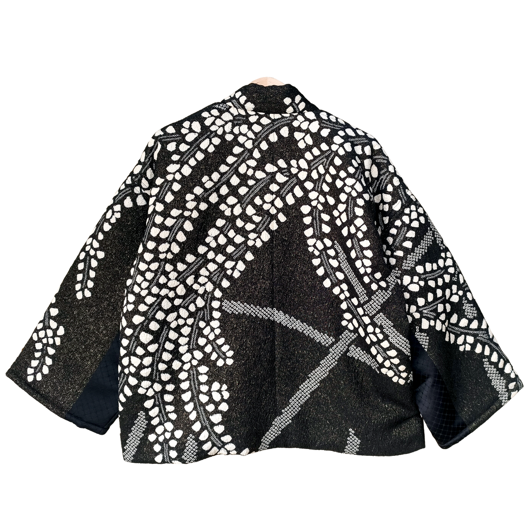 MOTHER JAPAN - Handmade Black Quilted Kimono Jacket