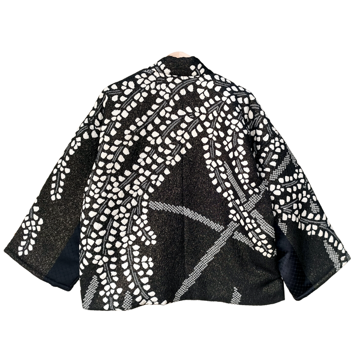 MOTHER JAPAN - Handmade Black Quilted Kimono Jacket