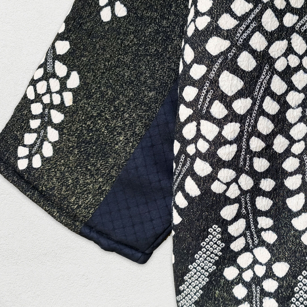MOTHER JAPAN - Handmade Black Quilted Kimono Jacket