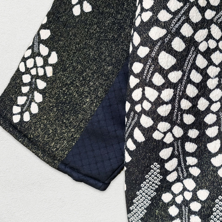MOTHER JAPAN - Handmade Black Quilted Kimono Jacket
