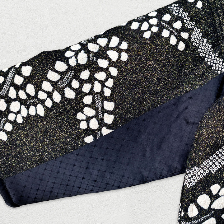 MOTHER JAPAN - Handmade Black Quilted Kimono Jacket