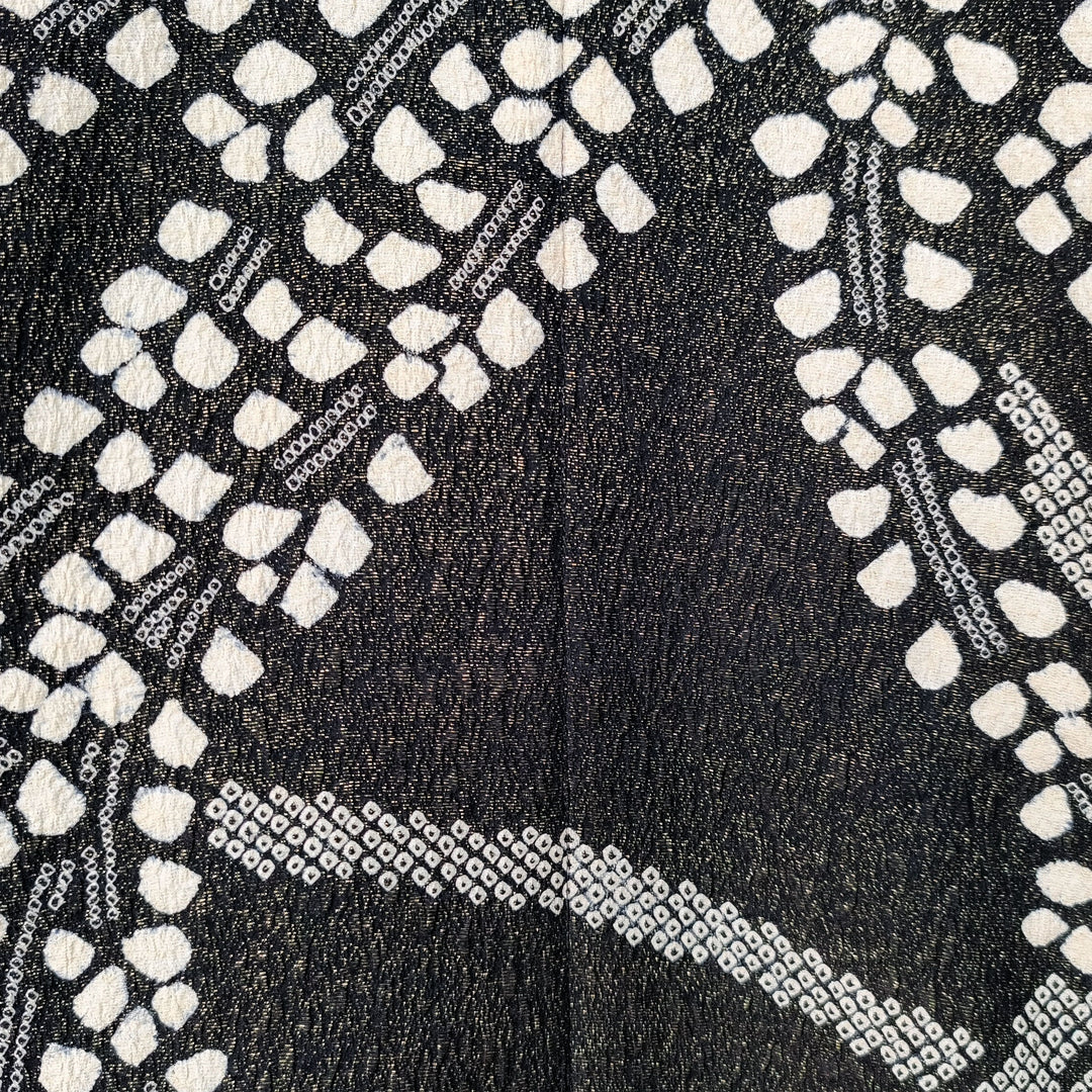 MOTHER JAPAN - Handmade Black Quilted Kimono Jacket