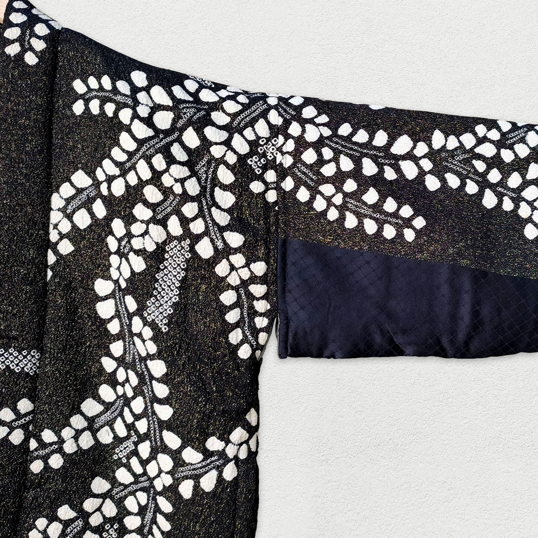MOTHER JAPAN - Handmade Black Quilted Kimono Jacket