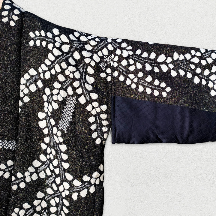 MOTHER JAPAN - Handmade Black Quilted Kimono Jacket