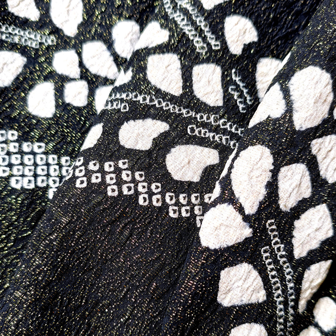 MOTHER JAPAN - Handmade Black Quilted Kimono Jacket