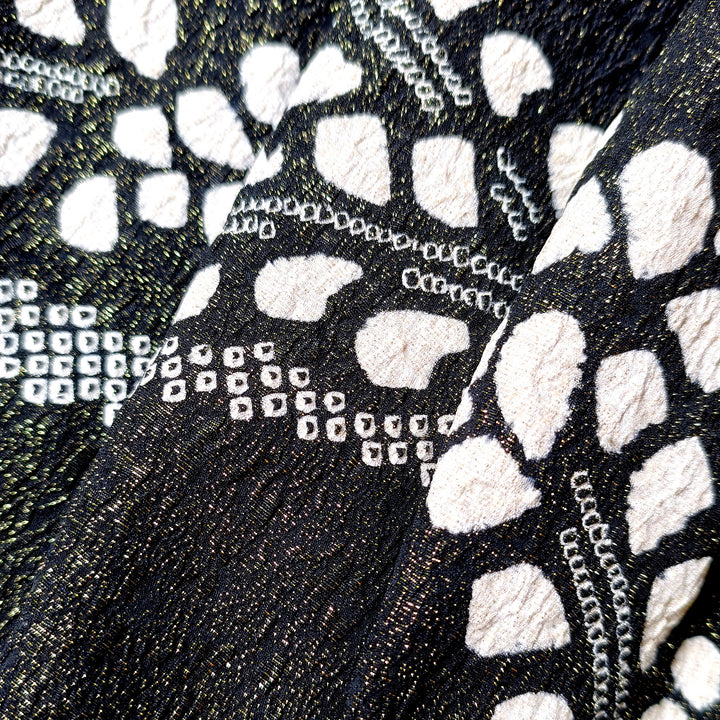 MOTHER JAPAN - Handmade Black Quilted Kimono Jacket
