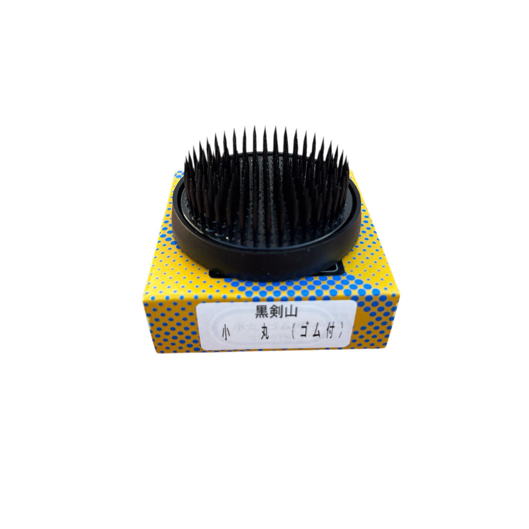 Black Kenzan Round (Spiky Frog) - Medium