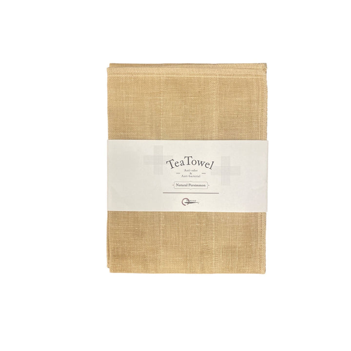 Natural Tea Towel - Persimmon