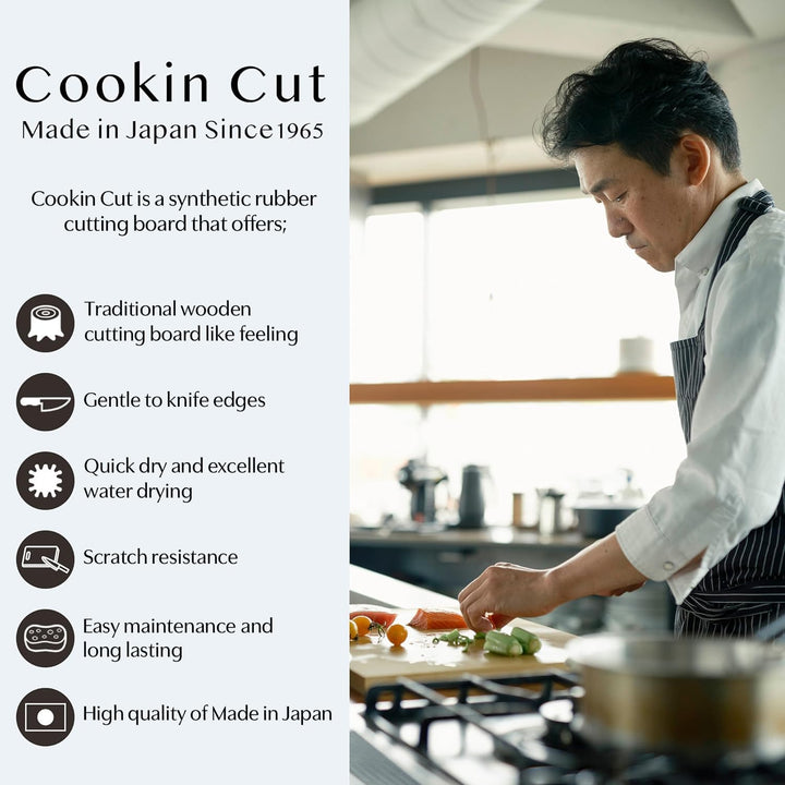 Parker Asahi CookinCut Home Antibacterial Rubber Cutting Board (M/L/LL)