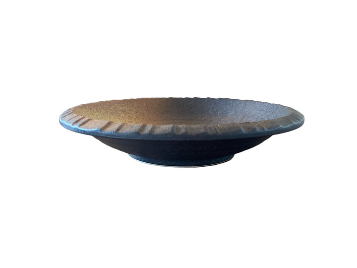 Two Toned Brown Textured Bowl - Sample