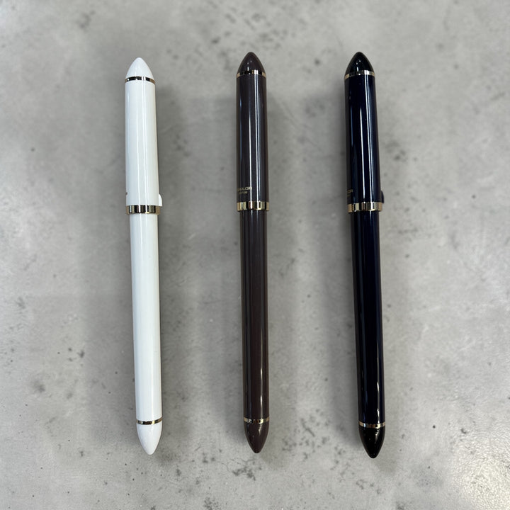 Sailor Fude De Mannen Calligraphy Fountain Pen - 40 Degree Nib (Dark Blue)