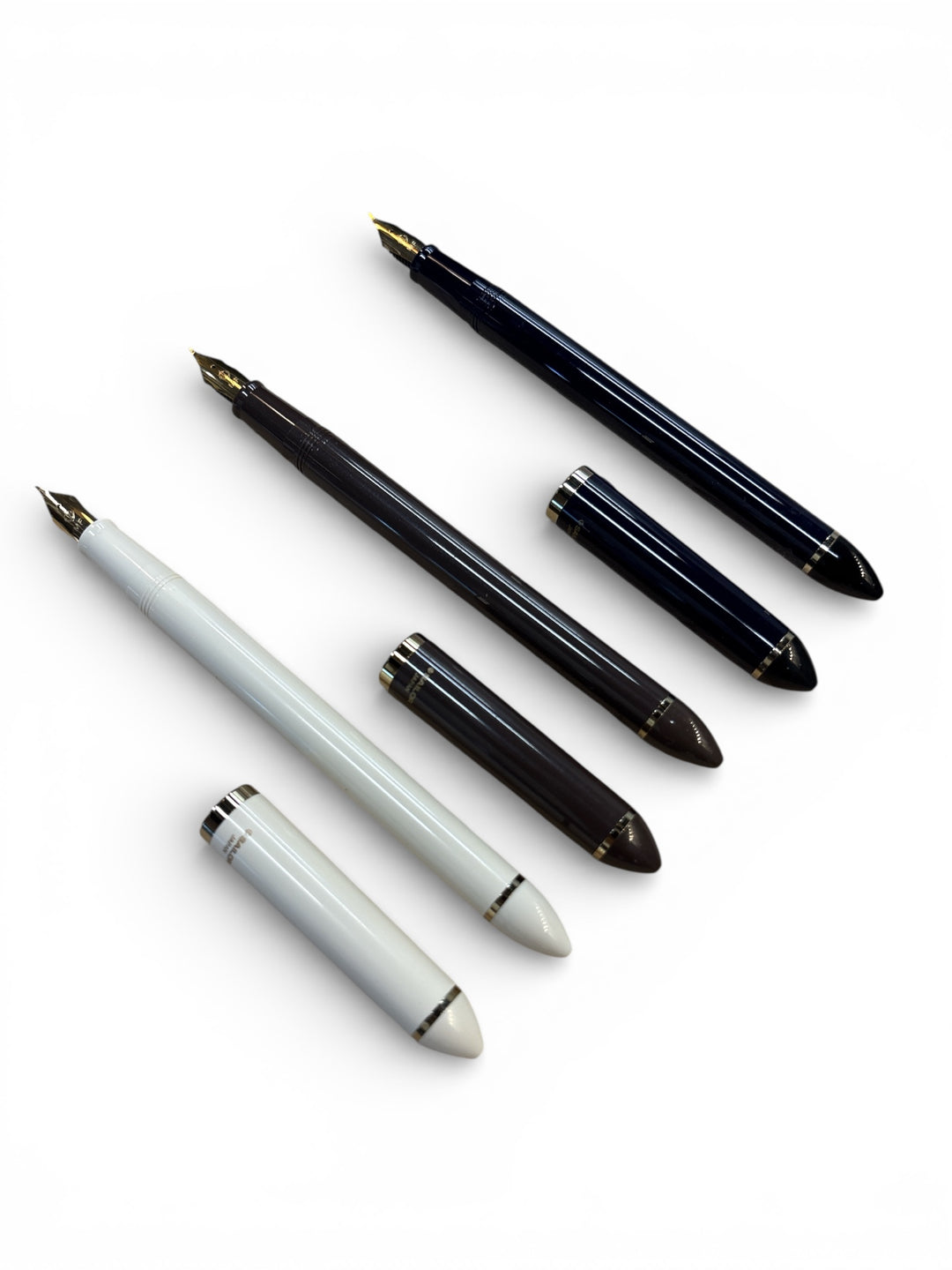 Sailor Fude De Mannen Calligraphy Fountain Pen - 40 Degree Nib (Dark Blue)