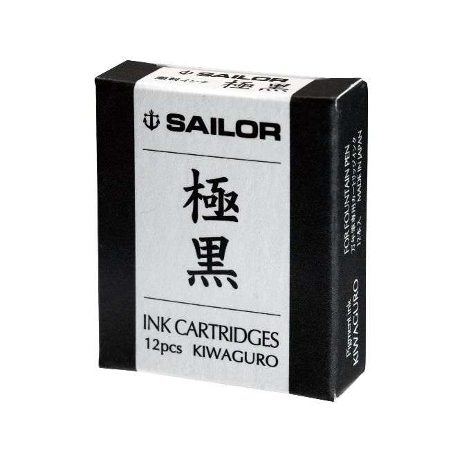 Sailor Kiwa-Guro Fountain Pen Ink Cartridges x 12