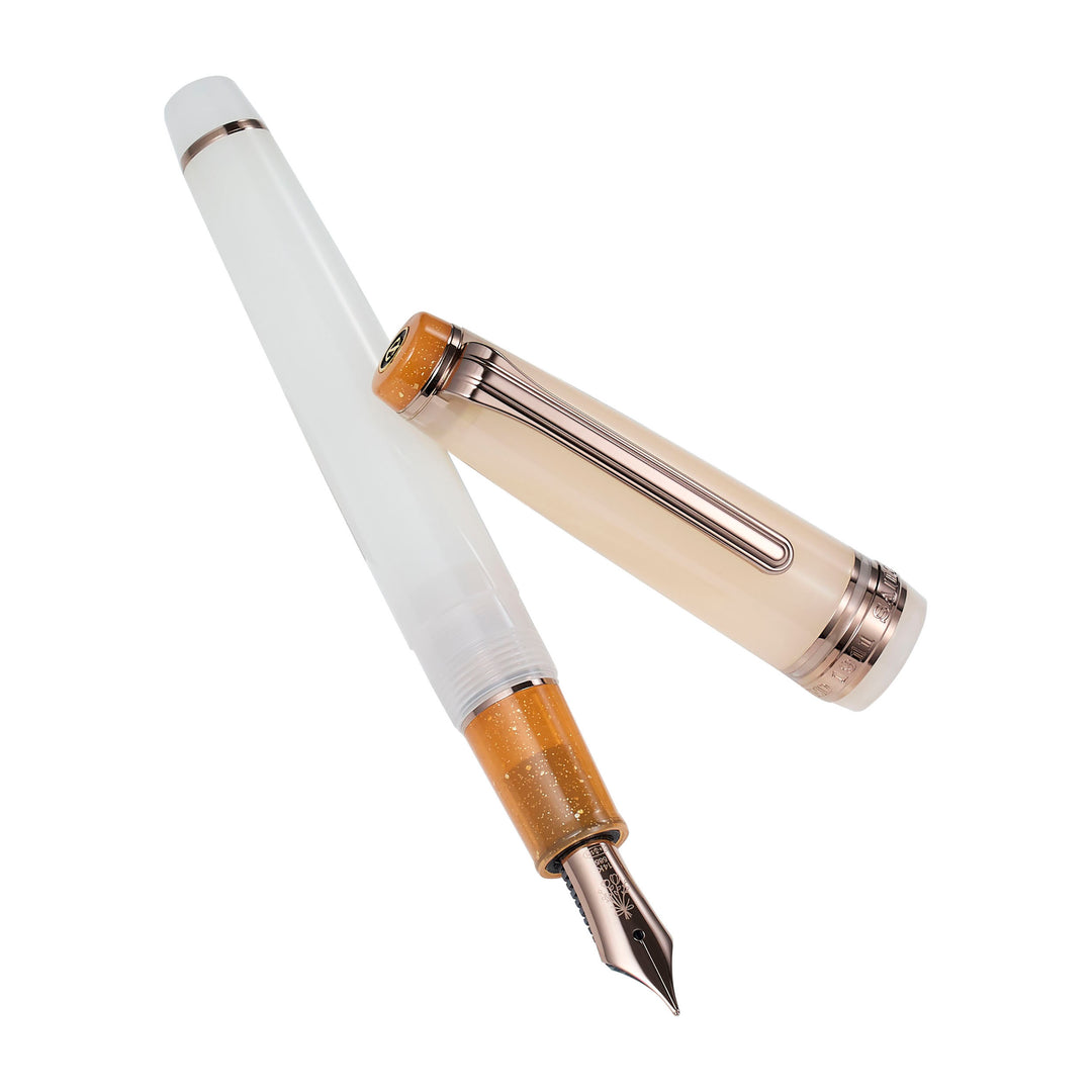 Sailor Pro Gear Slim Fountain Pen – Dried Flowers – Mimosa - 14kt Gold Nib