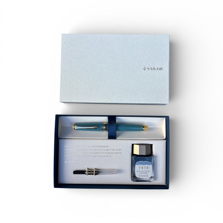 Sailor Pro Gear Slim “Solar Term Series” Fountain Pen Gift Set - Yuzuyu Limited Edition - 21 kt Gold Nib