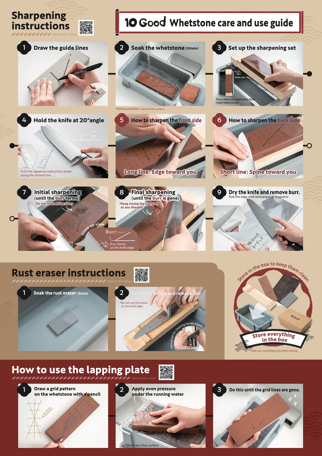 10Good Sharpening Station 5-Piece Set