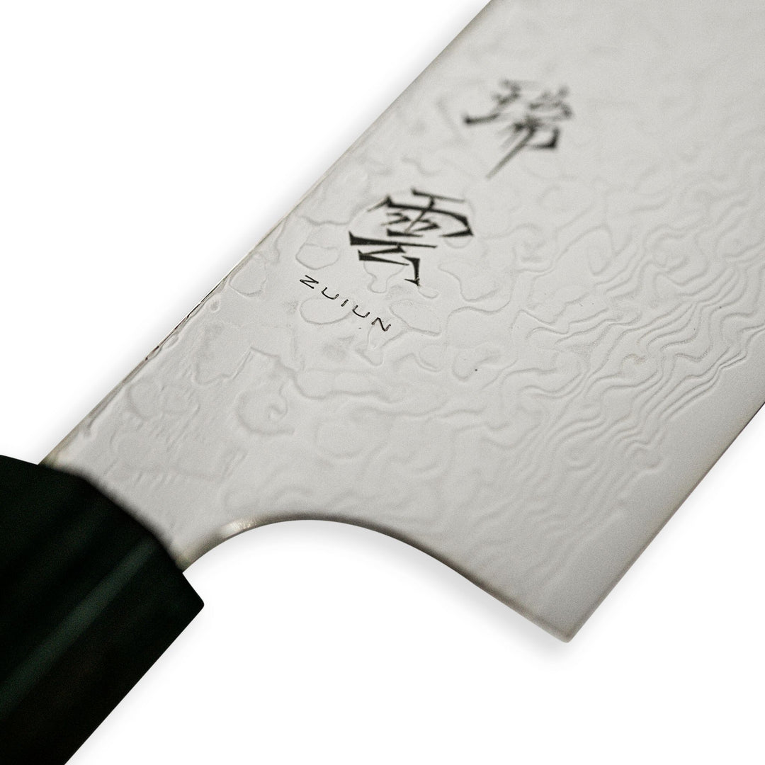 ZUIUN Chefs Knife & Saya (Sheath) - Santoku 18cm