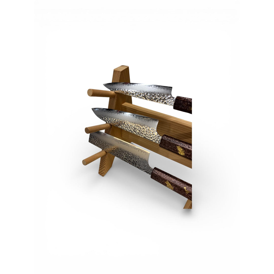 Seki Kanetsugu SHIUN 3-Piece Knife Set - Gold Leaf (No Stand)