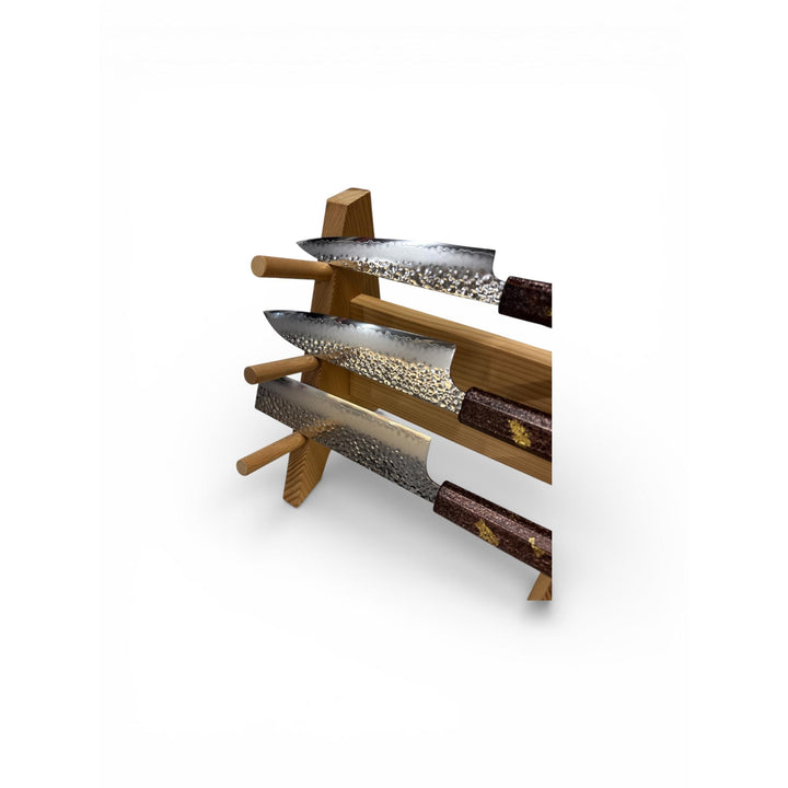 Seki Kanetsugu SHIUN 3-Piece Knife Set - Gold Leaf (No Stand)