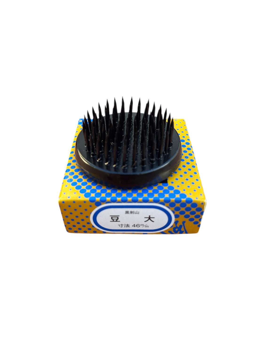 Black Kenzan Round (Spiky Frog) - Small