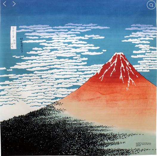 Furoshiki - Ukiyo-e / Hokusai The Red Fuji 104cm