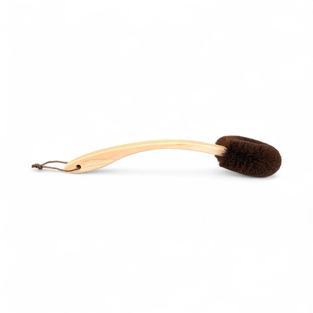 TAKADA Handmade Body Brush with Long Cypress Handle