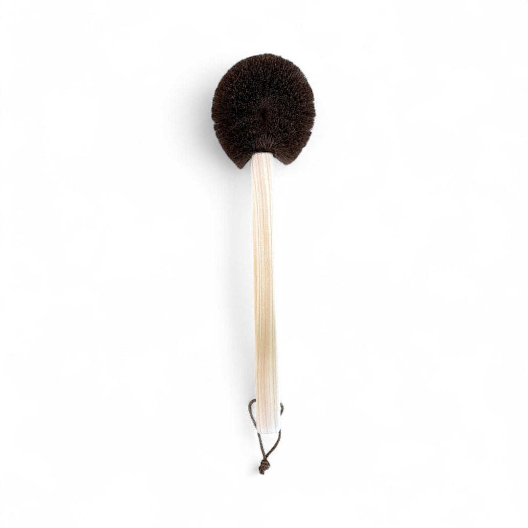 TAKADA Handmade Body Brush with Long Cypress Handle