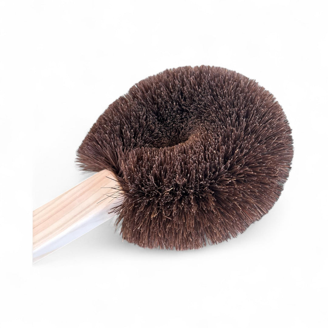 TAKADA Handmade Body Brush with Long Cypress Handle