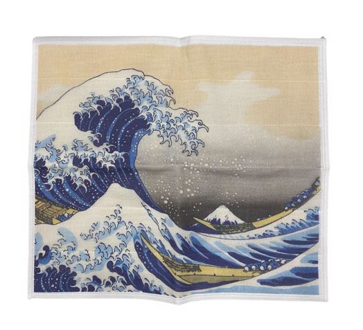 Maruyama Printed Dishcloth – The Great Wave by Hokusai