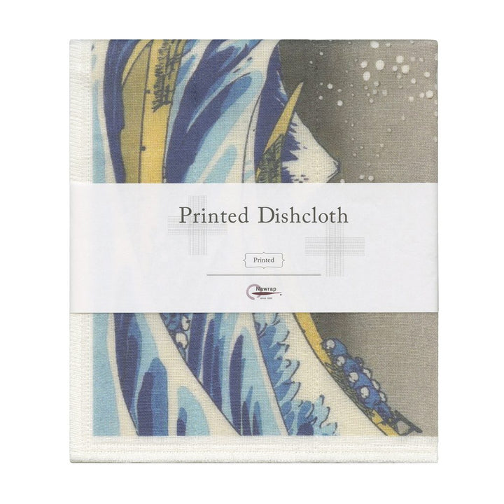 Maruyama Printed Dishcloth – The Great Wave by Hokusai