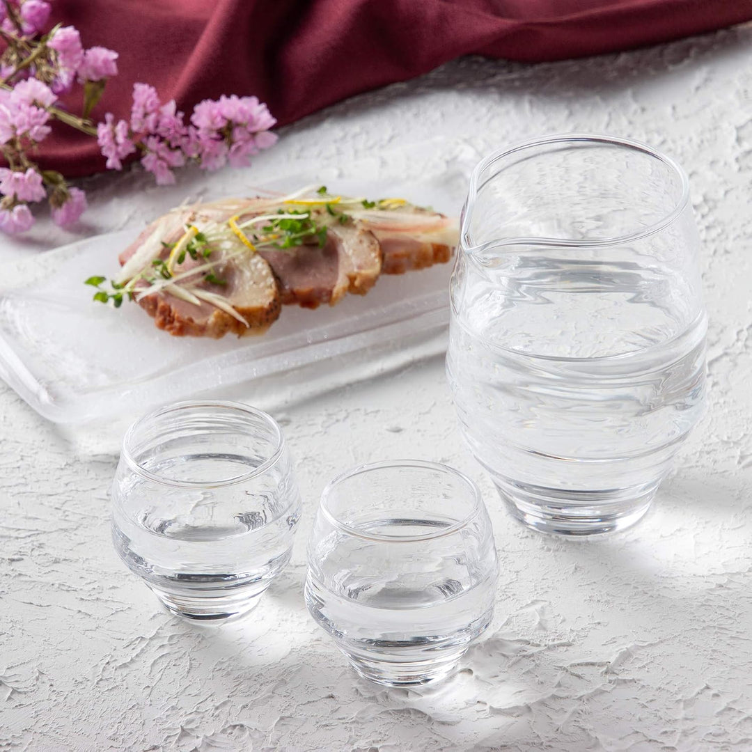 Toyo Sasaki Glass Sake Set