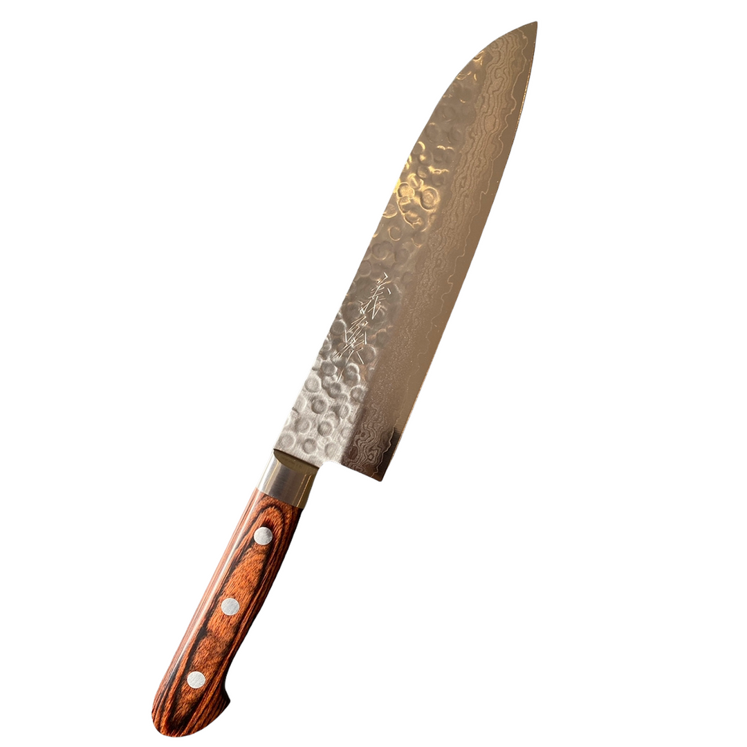 Yoshihiro HAA Damascus Santoku Knife 18cm