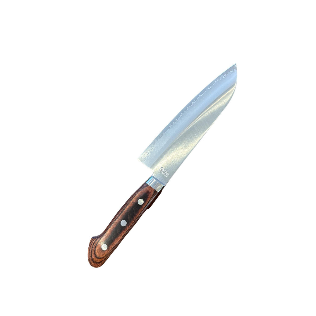 Yoshihiro HGW VG-1 Gold Santoku Knife 16.5cm