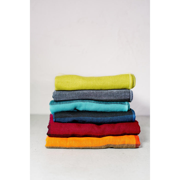 Imabari Chambray Block Face/Wash Cloth (6 Colours)