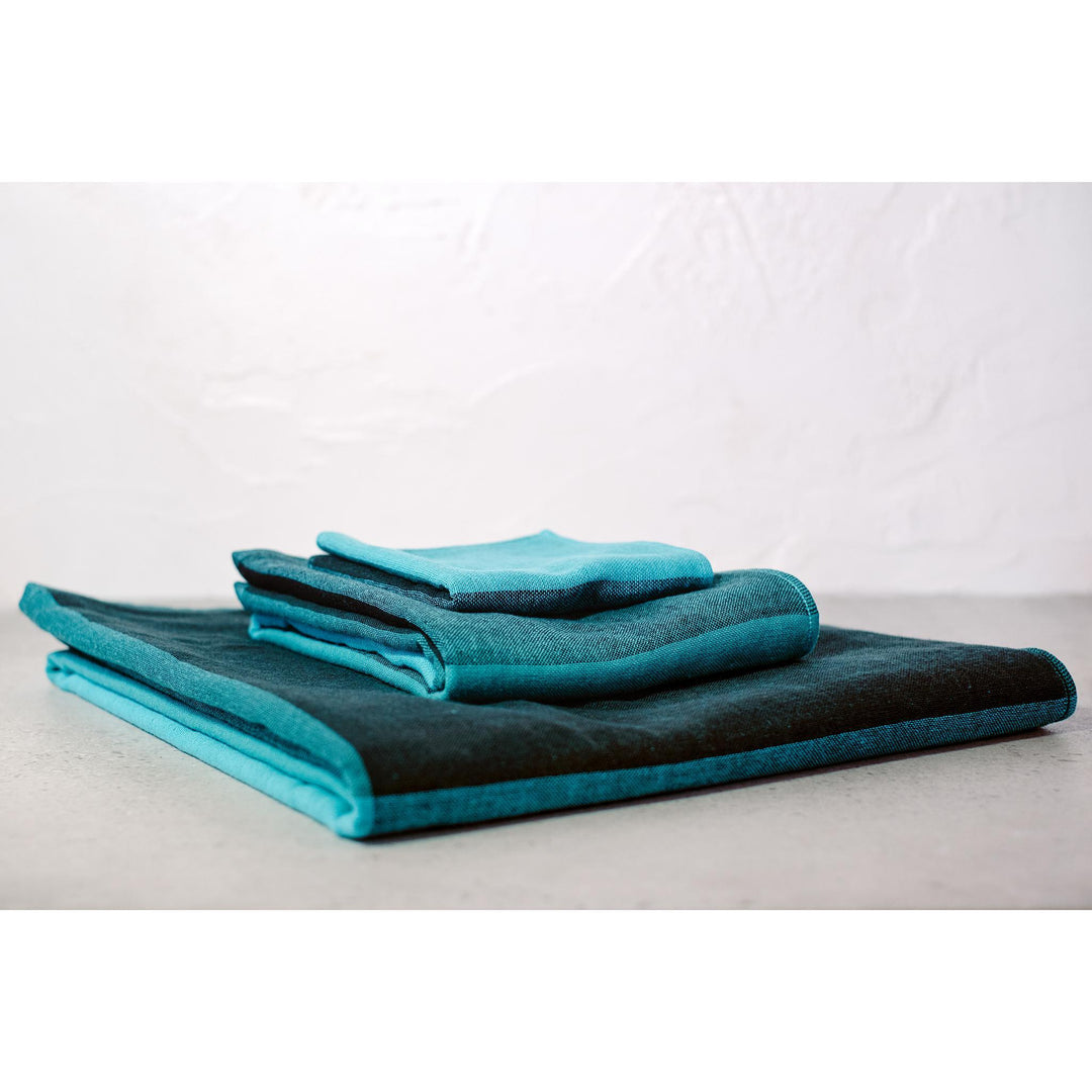 Imabari Chambray Block Towel 3-Piece Set (6 Colours)