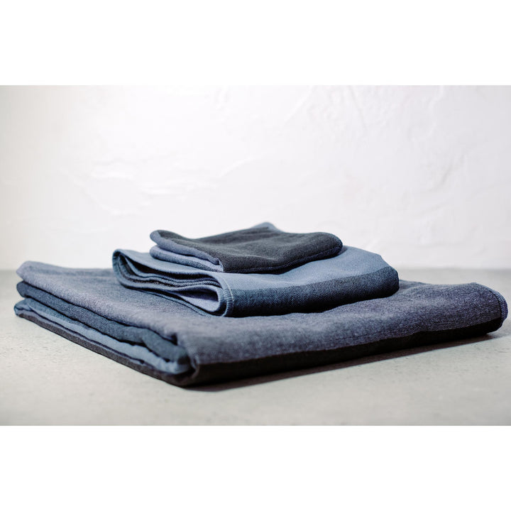 Imabari Chambray Block Towel 3-Piece Set (6 Colours)