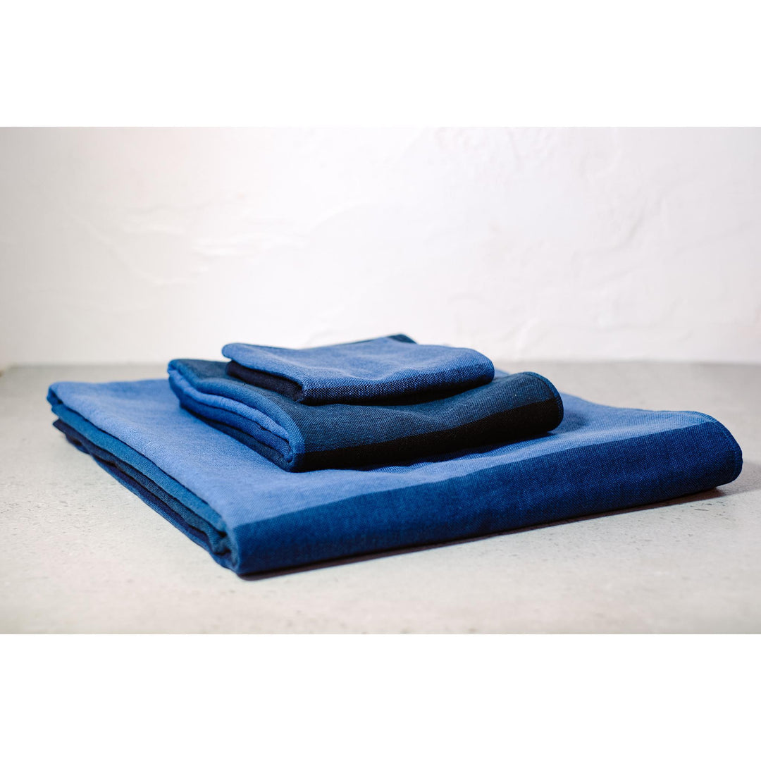 Imabari Chambray Block Towel 3-Piece Set (6 Colours)