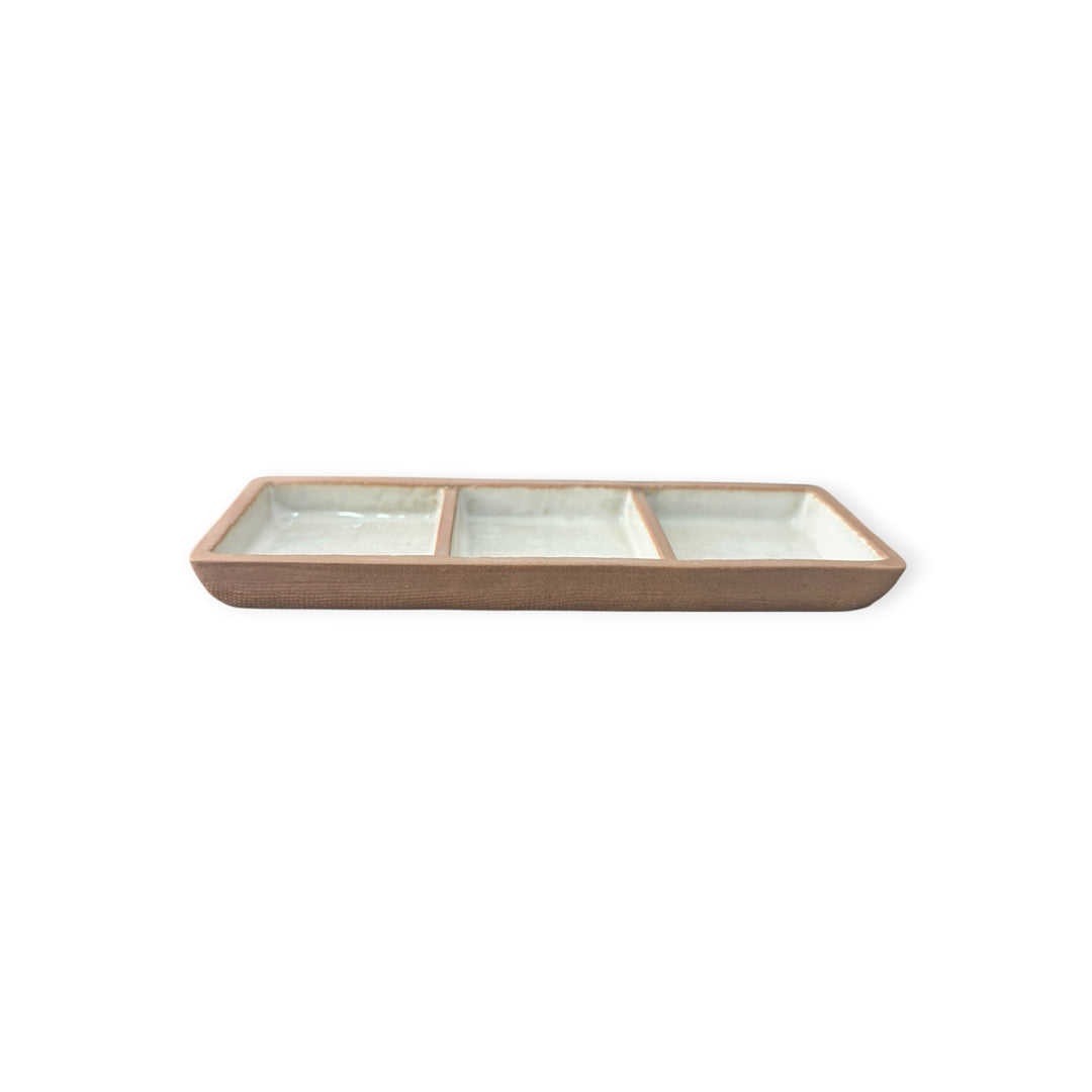Yuki 3-Compartment Condiment Dish