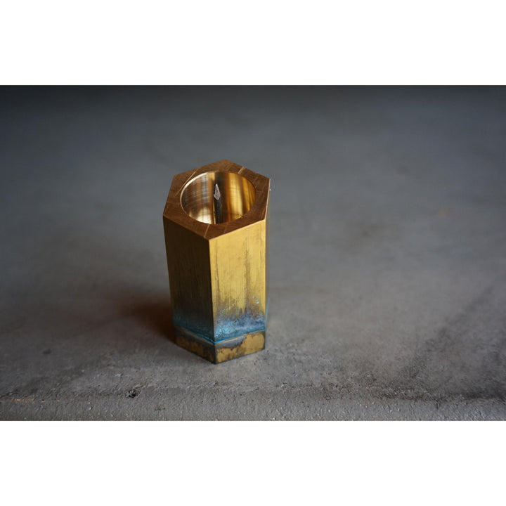 HAZE - Hexagonal Brass Candle Stand