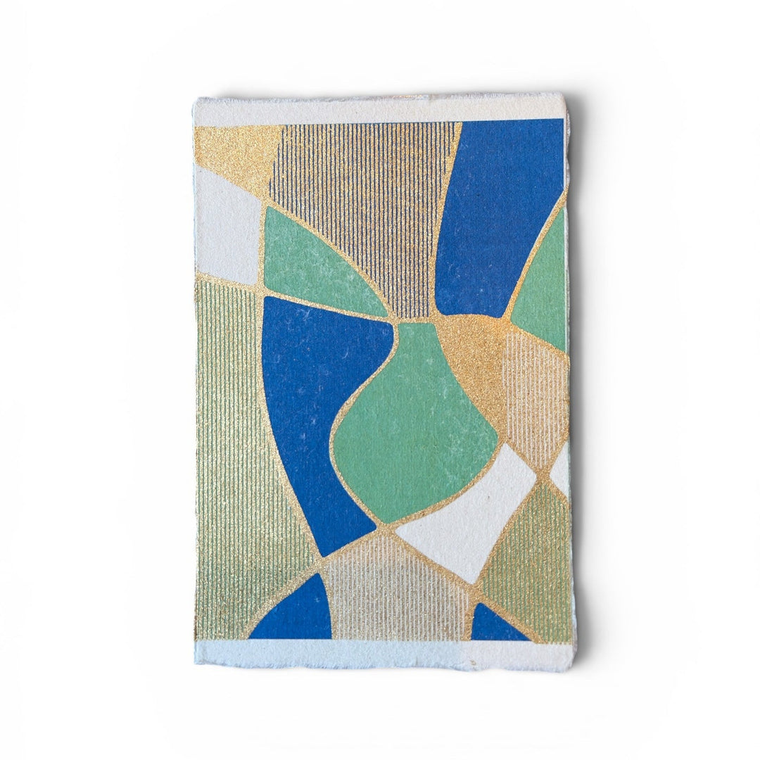 Ikazaki Gilded Washi Note Card #18